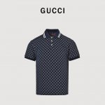 Gucci 古驰 25Ss 满印提花短袖polo衫 原版杭州国专5000购入，面料采用252克精纺纱线全棉珠地材质，纹路清晰透气，采用进口对位提花机器 ，定制贝