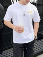 主推 始祖鸟 独家专供秋季新款时尚休闲圆领短袖，高密度320克纯棉面料，高级密针刺绣、高端欧版原单T恤，潮流时尚休闲半袖 透气舒适度高，细节无可挑剔，品牌元素设