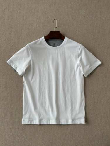 新品 上海贸易公司货，品相完美如斯，100%纯正血统品质，2025春夏新品，官方同步售卖，公K+！ Brun*Llo Cuci*Elli男士商务休闲简约纯色假两