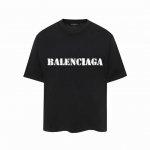 670#P60 ，Balenciaga巴黎世家印花短袖T恤 - 面料经过2次高温缩水固色 不变形不缩水不起球 -正确Os版型 不省面料 只做穿上有效果的高质量产