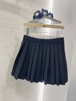 miumi*新品 压褶拼接半裙