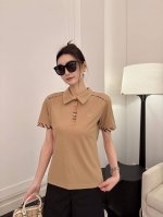 B家B家新款Olo领短袖T恤 款号:62148 黑色 白色 杏色 s-M-L-Xl-Xxl
