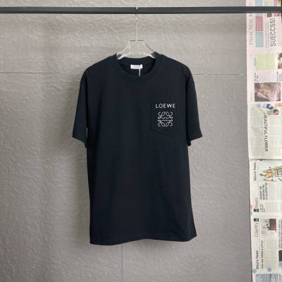 A61 loewe罗意威 面料升级 300高克重 高端立体发泡刺绣工艺 独家专供新款原单 男女同款 休闲宽松版型短袖 高端定制 高版本 时尚百搭爆款 进口面料