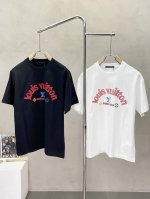 louis Vuitton路易威登独家专供新款原单男士休闲短袖 高端定制 高版本 时尚百搭爆款进口面料 手感超柔软细腻 穿着亲肤舒适 高端精品 代工厂P精细做工