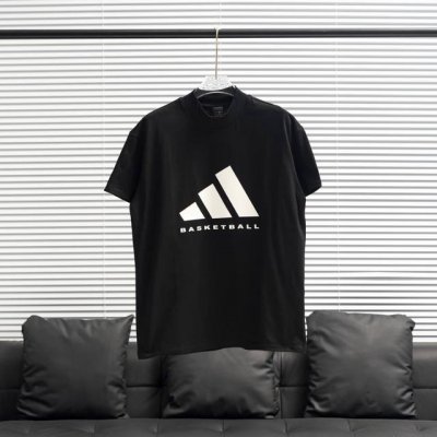 工厂p直供 Adidas丨阿迪达斯Basketball篮球运动短袖T恤 配色：黑色收口领 尺码：Xs-Xl