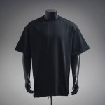 巴黎世家 Balenciaga 25Ss后背胶印短袖T恤 重工破损工艺 1:1印花 克双纱面料 650克双纱罗纹领 高版本不变形 Os 宽松版型 男女同款 黑色