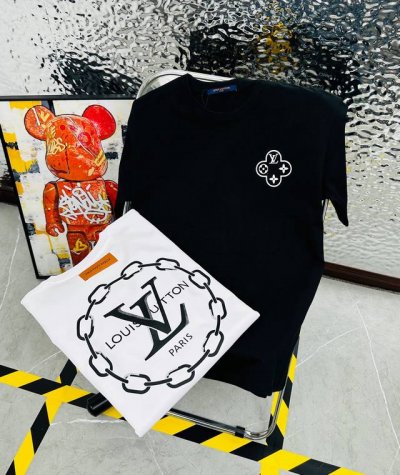 Lv Louis Vuitton 路易威登圆领短袖T恤966 本市场No.1的质量 真正天花板品质 全部原版开发注意细节图 避免被盗图商家混发 正确300G定染