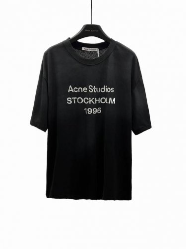 款F35 Acne acne Studios 1996经典破坏纪念短袖T恤系列 面料采用2原版40%麻60%棉面料轻微褪色做旧 全边磨破 谁穿谁好看系列各大明星