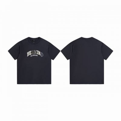款M75 巴黎短袖 巴黎世家Balenciaga 字母Logo涂鸦.牙刷刺绣短袖T恤 .砖柜同步。第一时间正品开发研制。欢迎对比！ 面料采用巴黎Zp定织定染全棉