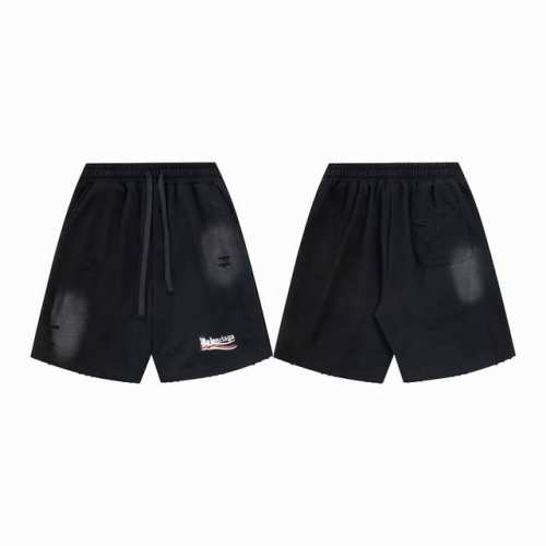 款M261 巴黎可乐短裤 巴黎世家Balenciaga24Ss夏季新款 溶解可乐印花短裤 纯棉毛圈面料 潮流感十足 Os版型 尺码：S-Xl S：腰围76 臀围