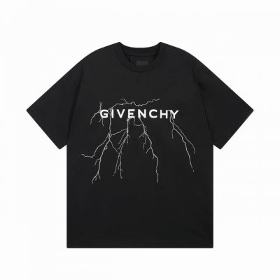 细节图 顶级版本 #Givenchy#纪梵希.25Ss反光闪电印花短袖T恤 面料采用定制Giv全棉双纱面料 克重260G 手感松软细腻扎实 舒适透气不易变形 螺