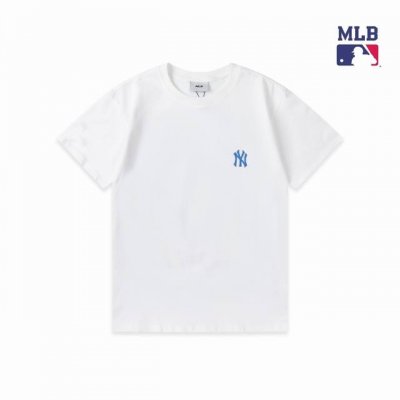 上新 高品质 Mlb新款腰果花短袖 男女同款 面料采用240克纯棉，面料亲肤舒适，后面大Logo腰花印花，上身十分吸晴夏日衣橱必备单品 颜色：黑色 米白 S 建