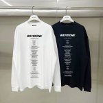 130 We11Done 标语字母 宽松圆领长袖T恤男女情侣款 面料：300G双纱精梳紧密赛络纺重磅纯棉 工艺：走线均是全身三线缝制，后领织带包边延伸到肩部加固