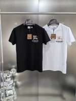110【高端出品】 Burbberry巴宝莉2025S 胸前战马Logo短袖T恤 男女同款 高版本不挑年龄不挑身材不挑性别 经典不过时 面料手感非常舒服 质感超