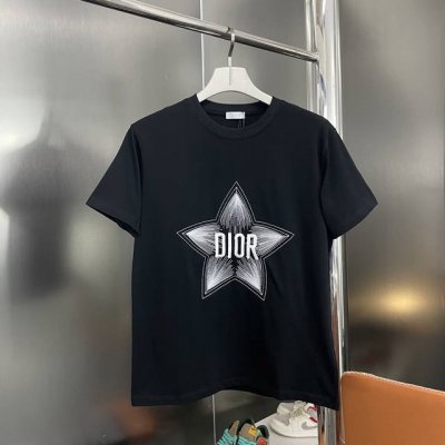 上新 纯原臻品 顶级原版复刻 迪奥 Dior2025Ss新款夏季五角星Logo刺绣圆领短袖T恤 原版面料高版本高品质 网红明星同款 采用260G高克重40支精双
