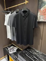 ea25S春夏新款商务休闲翻领短袖衬衫，码数M-3Xl