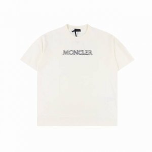 moncler 蒙口 25Ss 线条重影字母印花短袖 独家定制 280G 32 支双纱纯棉面料 质感非常柔软舒适 100% 区别市场的顶级面料 搭配 350G