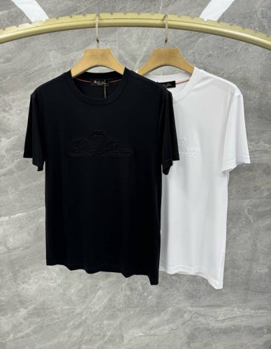 Solo 25春夏新款Loro pi*Na立体浮雕丝光棉T恤 男士高端极简都市短袖 意大利同渠道稀有订单 精英级男士必备的顶奢品牌Lp 胸前凹凸压纹Logo点缀