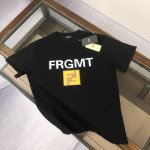 款号：G2113 Fendi 芬迪 2025夏季新款圆领短袖T恤！ - 260G双纱纯棉顶级面料 手感柔软 百分百纯棉独家出货 定染硫化黑无尘处理面料 -面料：