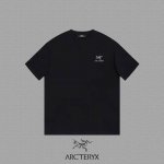 Arc treyx 始祖鸟] 2025FW短袖T恤 厚板+LOGO印花 高端26s双纱300克面料 重磅面料 定制拉架罗纹同缸同染 三标齐全 男女同款 颜色：黑