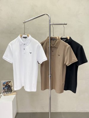 armani阿玛尼独家专供新款原单男士休闲短袖 高端定制 高版本 时尚百搭爆款进口面料 手感超柔软细腻 穿着亲肤舒适 高端精品 代工厂P精细做工 上身非常赞 男