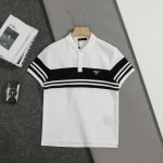 顶级版本 普拉达 Prada 金属三角标撞色拼接工艺翻领Polo衫短袖 重磅高端臻品取料珠地水洗面料不起球不变形不缩水上身效果舒适透气布相高级手感细腻 颜色：黑