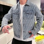 芬迪 顶级版本 2025早春新款水洗字母牛仔外套 闭眼入的一款 上身无敌百搭好看 原版开模定制Logo 牛仔水洗多次调整保证颜色饱和度无差 五金皮料都是开模定制