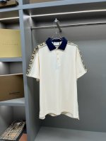 GuccⅠ 古驰 反光织带新款polo衫 原版面料 原版订制辅料 官方同款 采用210克纯棉珠地面料，定制 同缸染面料 手感非常舒服爽滑 版型挺阔有型 一线品牌