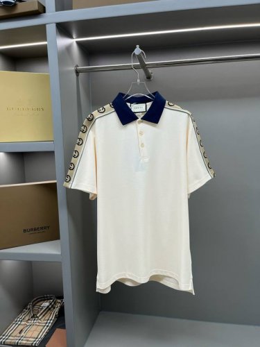 GuccⅠ 古驰 反光织带新款polo衫 原版面料 原版订制辅料 官方同款 采用210克纯棉珠地面料，定制 同缸染面料 手感非常舒服爽滑 版型挺阔有型 一线品牌