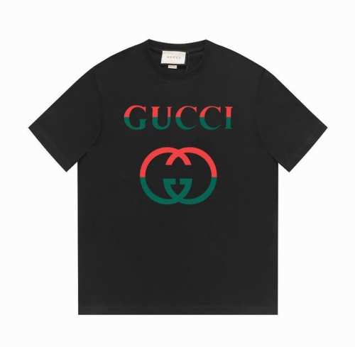 gucci古驰24Ss夏季系列 G家经典双色标识字母Logo -采用双纱纯棉250G 面料颜色定制定染 不缩水不退色 手感舒服 质感超强全套辅料.潮男潮女必备经