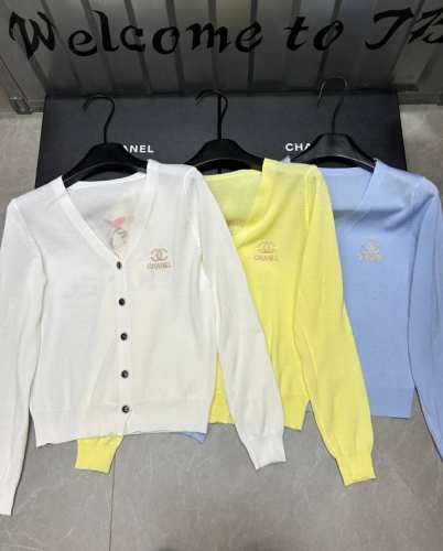 新品上线 款号:27360# #香香玫瑰双C开衫实拍图