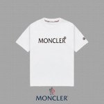 p90 [Moncler 蒙口] 2025Fw短袖T恤 徽章+植绒Logo 高端26S双纱300克面料 重磅面料 定制拉架罗纹同缸同染 三标齐全 男女同款 颜色