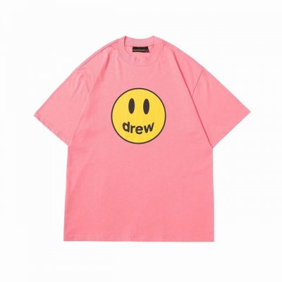 801Drew House笑脸T 22色 定织定染32支230克双纱棉面料 进口胶浆印花，领口纯棉螺纹定制，不易变形，可区别市场版本，开模定制新款吊牌 水洗标