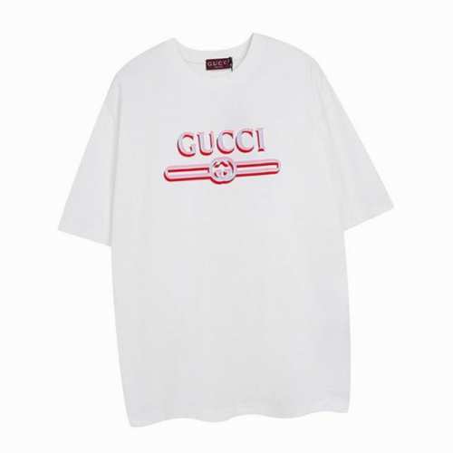 古驰 Gucci 夏季新品 重影腰带字母印花圆领短袖T恤，三色重叠呈现幻影效果，衣服偏厚使整体高透气和柔软性，男女同款。 Color：黑色 白色 Size：Xs