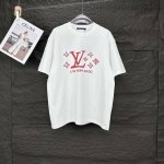 驴家2025新款红色字母Logo情侣款短袖T恤 高版本高版本 原版面料 数码直喷印花工艺 网红明星同款 高版本 高 品质 面料采用32支双纱280克精梳棉面料