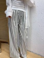 松弛感三件套 均码 穿到135斤 肌理感衬衣雪花螺纹棉纽扣背心苎麻条纹裤