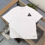 上新 款号：Bm004 高版本 2025新款palace Tri-Sticker pack三角形经典简约图案Logo字母印花休闲情侣宽松短袖T恤，经典永远不会过