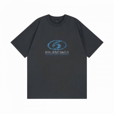 balenciaga 巴黎世家2025 Ss 模糊Logo直喷印花短袖T恤 本市场No.1的质量 真正天花板品质 全部原版开发注意细节图 避免被盗图商家混发 正
