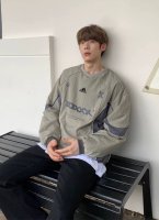 原版质量 阿迪达斯Adidas美式机能风拼色防水套头卫衣男女情侣款户外宽松休闲百搭山系上衣 注意：此款采用高密度防尘防水防菌面料不可浸泡不可用力揉搓避免印花脱落