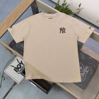 上新 款号 Cj207 高版本 2025新款New Eramlb纽亦华联名洋基队Ny冰淇淋刺客图案Logo印花休闲情侣短袖T恤 刺绣New Era图标Logo