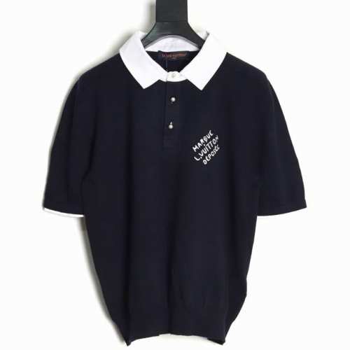 louis Vuitton 路易威登 Lv 24Ss 拼色签名Polo短袖T恤 新款Polo 绝对的大爆款 上身无敌了 专柜价12550购入 纱线是51支长绒棉
