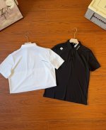 140 Descente / 迪桑特夏季黑白二色高尔夫运动短袖Polo衫柜子同步 进口速干桑蚕丝面料亲肤舒爽，不粘身不黏腻！排汗吸湿！这款迪家的Polo衫，遵循
