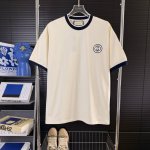 201 当天到货 现货现配 Gucci 古驰25Ss撞色编织领口刺绣Logo字母1921小标识圆领短袖T恤 最高版本 原版面料 高版本 高品质 独家首发高定 面