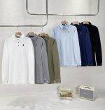 2025美国Ralphlauren 拉夫劳伦最经典的一款常青款男士经典珠地棉商务休闲长袖polo衫， 爆款来袭！！六色齐发 透气性好，舒适B 性强，版型超正，线