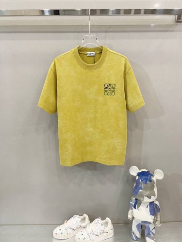 loewe 罗意威 320克圆领短袖T恤 经典微标撞色刺绣Logo洗水工艺标识 官方同步 1:1原版开模 时尚个性 百搭潮流 纯原品质 原版洗水面料 吊牌 领标
