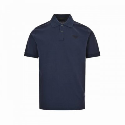 prada 普拉达 24Ss 基础三角标polo短袖 藏蓝 原版5650购入，220G订制订染全棉珠地面料，采用高支长绒棉珠地布。水洗预缩＋酵素除毛，手感非常舒