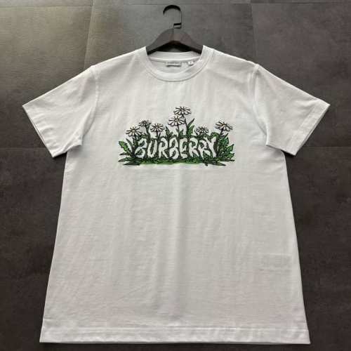 爆款推荐 Burbberry巴宝莉2025新款雏菊徽标印花短袖T恤 原版面料高版本高品质 网红明星同款 20S麻棉单面100%棉210克成衣洗水 立体发泡印 手