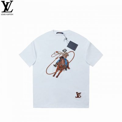 Louis Vuitton 路易威登 2025Ss战马绣花圆领短袖 Louis Vuitton法国路威酩轩集团-Lvmh旗下品牌 著名奢侈品箱包和皮具品牌 百余