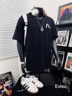 上新 Evisu福神高版本酒杯小海欧印花男女休闲短袖T恤 不得不推荐一款非常受欢迎的硬货！360克双纱面料 有型 更有质感 夏季你需要这样一件超百搭的T恤看品质