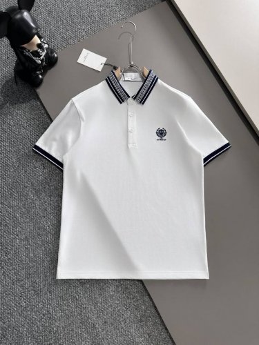 纪梵希25Ss新款春夏短袖翻领T恤polo，最高版本客供定制高端朱地面料简单时尚款，螺纹拼色螺纹配色超级好看！胸前纪梵希标识刺绣经典Logo简单大方的款式！满满